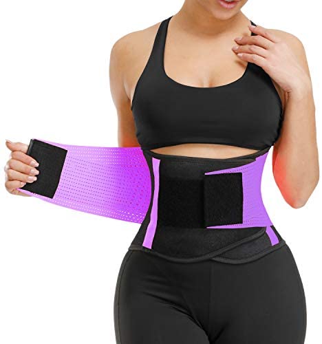  Women Waist Trainer Belt Waist Cincher Trimmer Slimming Body  Shaper Belt for Sport Workout Black : Sports & Outdoors