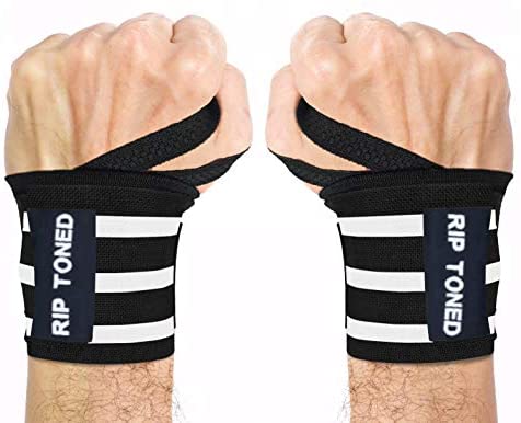 Adonyx Rip Toned Wristbands- 18 Professional Grade with Thumb Loops -  Wrist Support Braces - Men & Women 