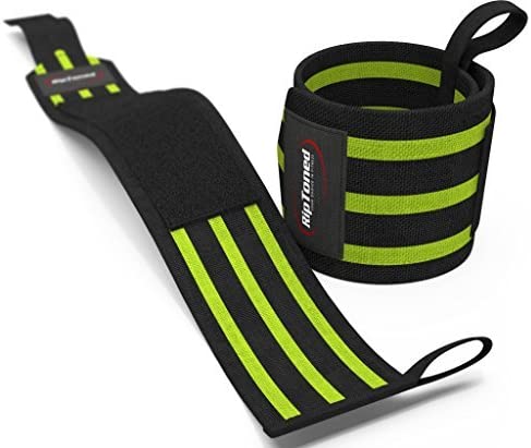 Rip Toned Wrist Wraps - 18 Professional Grade with Thumb Loops - Wrist  Support Braces - Men & Women 